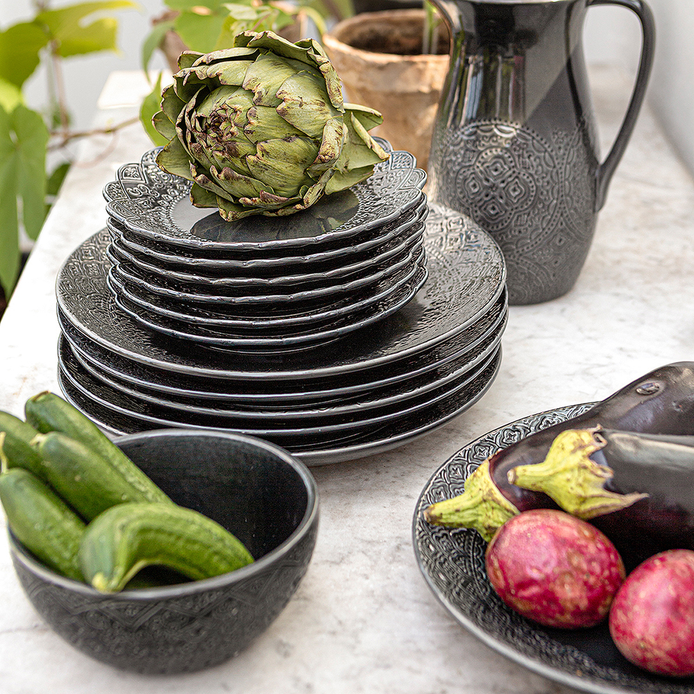 Orient Tallrik flat 27 cm Asfalt