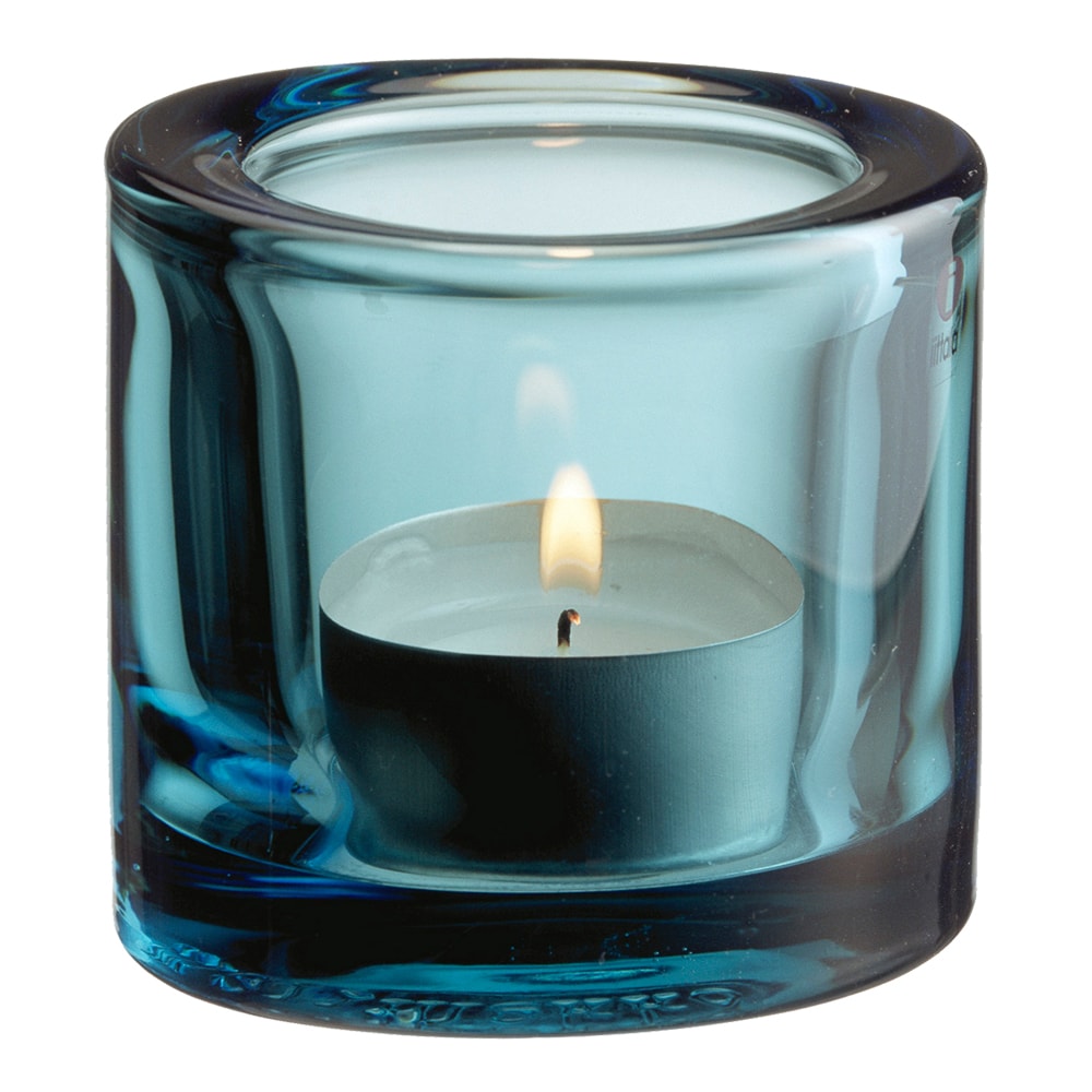 Kivi Ljuslykta 6 cm Havsblå