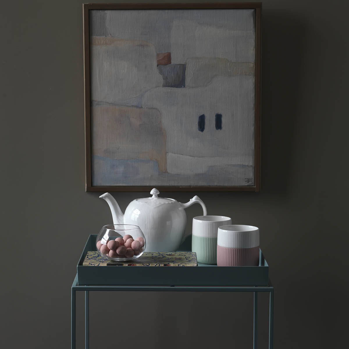 Fluted Contrast Mugg 33 cl Ros