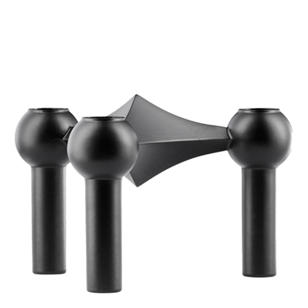 Stoff Nagel Ljusstake Svart