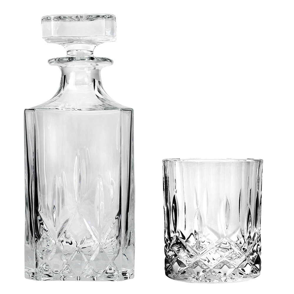 Rumours Whiskeykaraff + 6 Tumblerglas