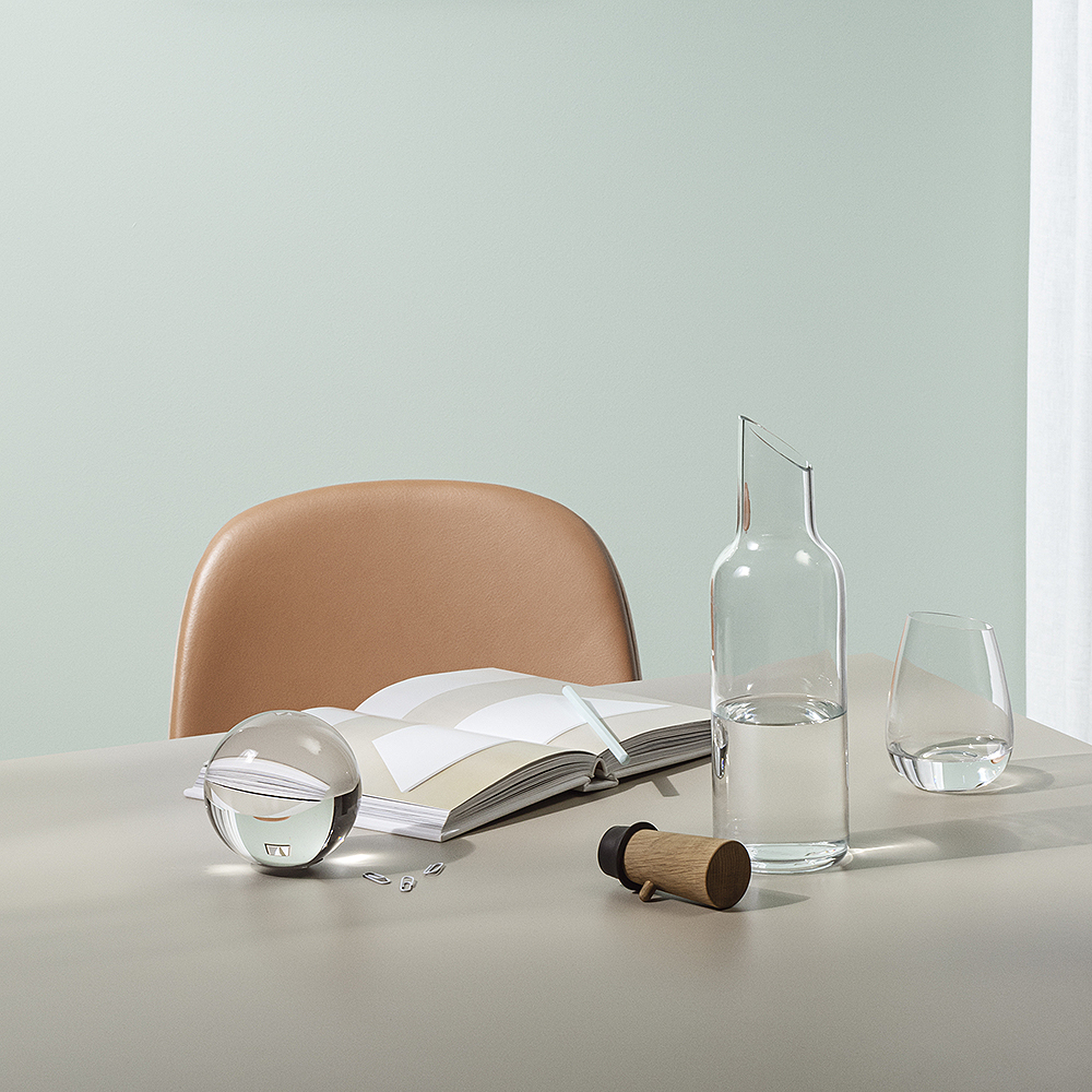 Karaff med träpropp 1 L