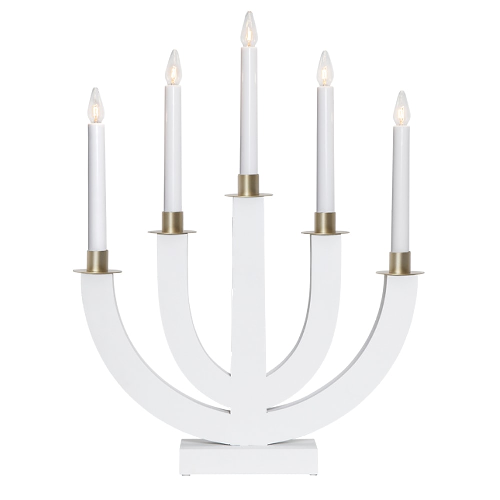 Eli Adventsljusstake 47 cm Vit