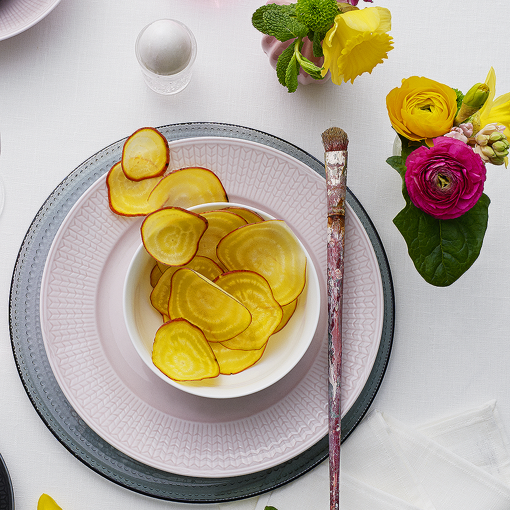 Swedish Grace Tallrik djup 25 cm Ros