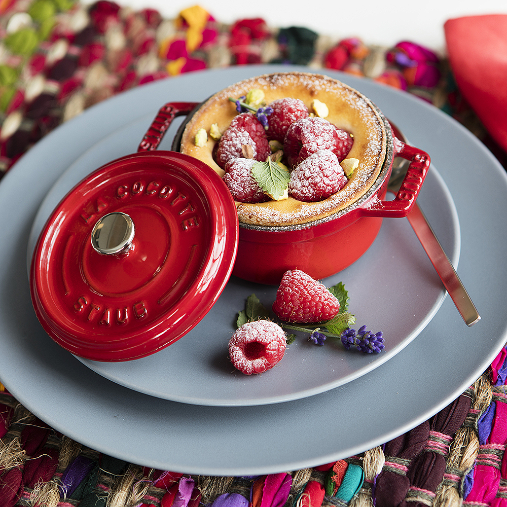 Gryta 0,25 L rund Röd