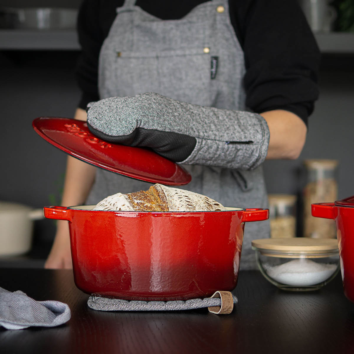 Home Grillvante Vänster Grå