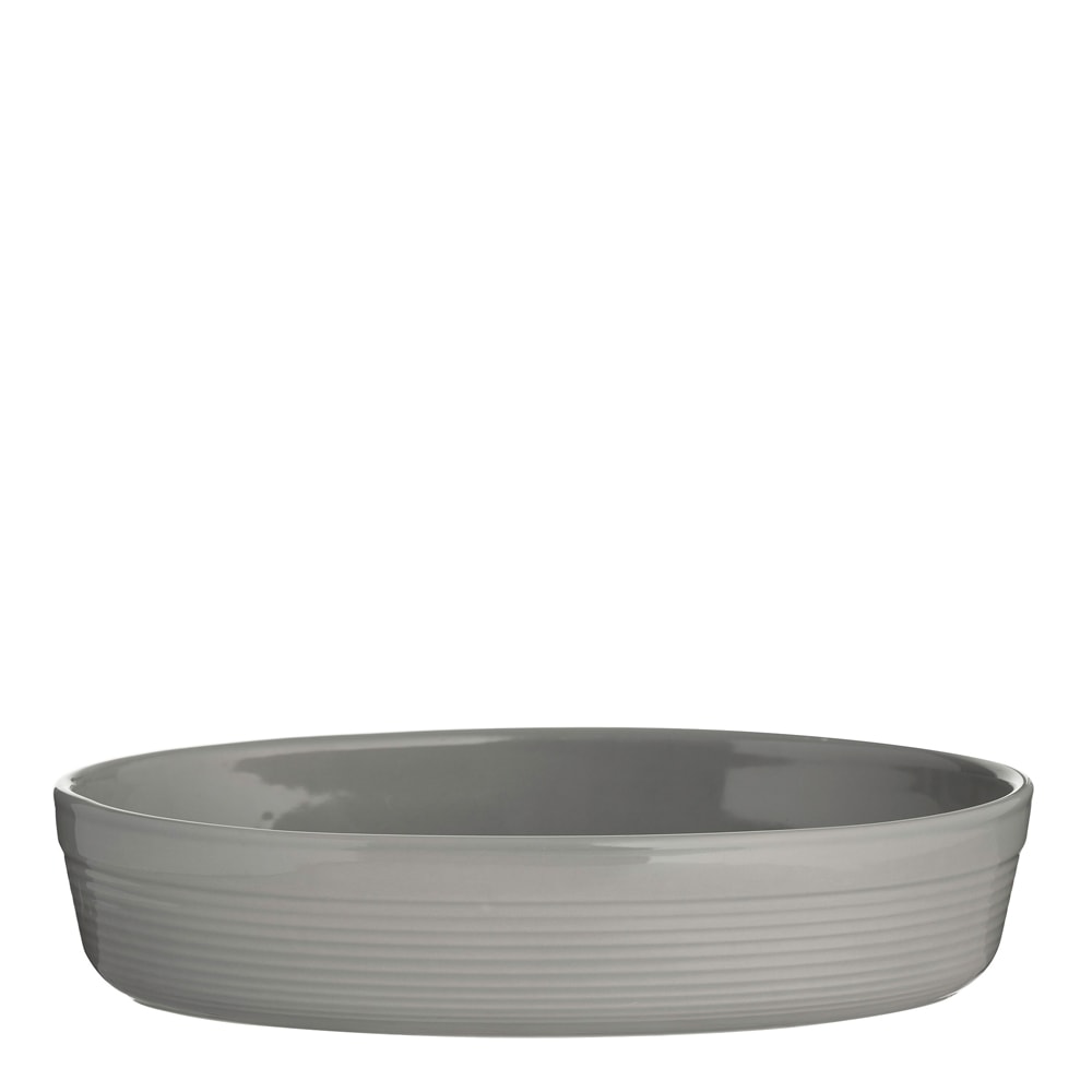 William Mason Ugnsform Oval 28 cm Grå