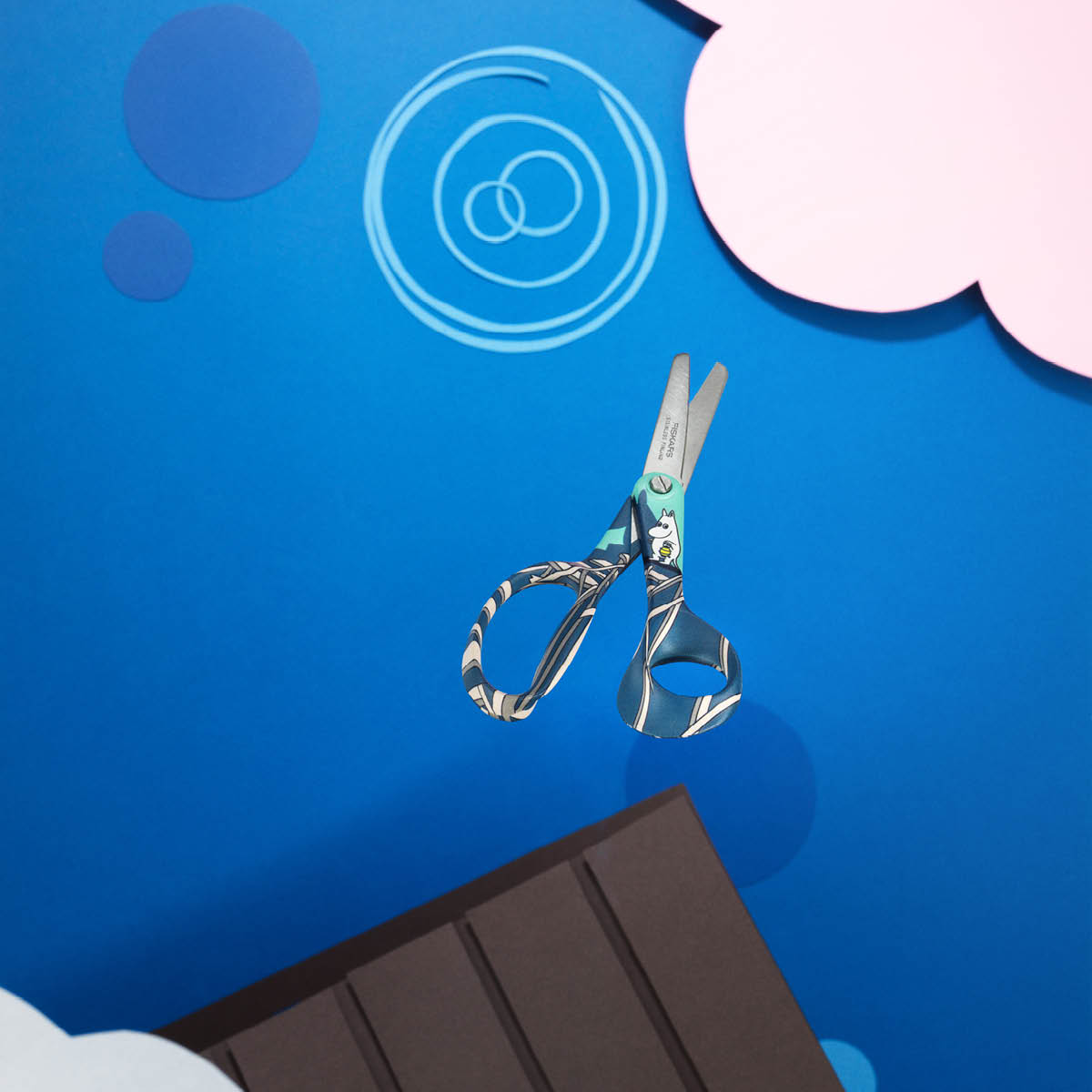 Mumin Barnsax Mumintrollet 13 cm Blå