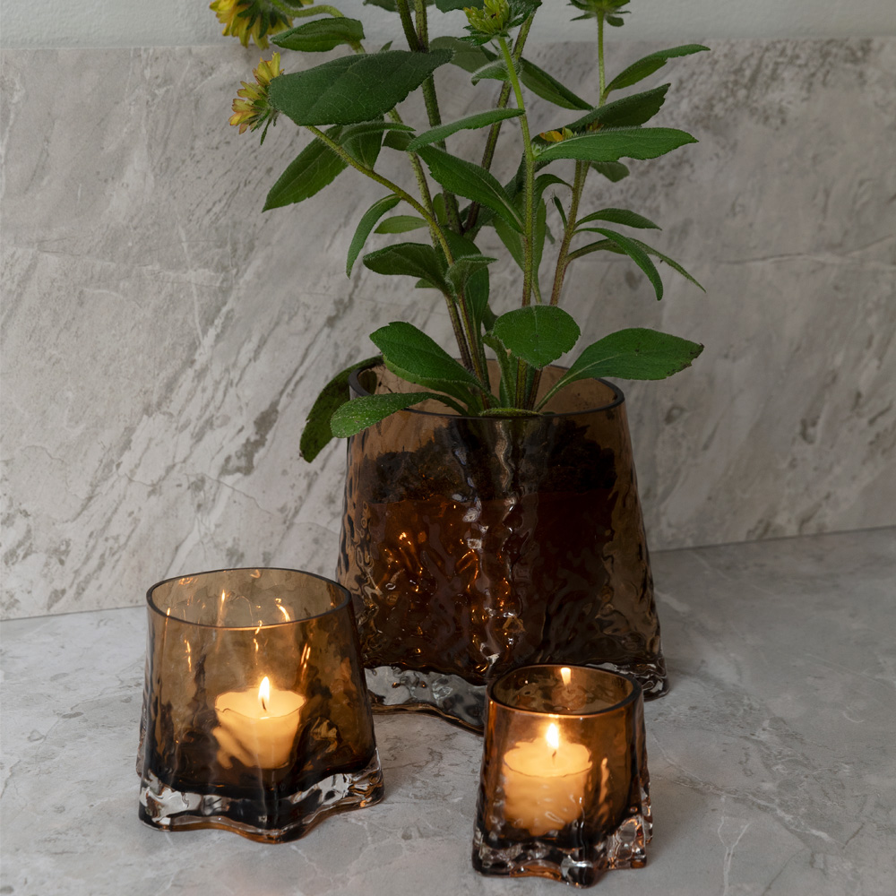 Gry Ljushållare 11x9 cm Konjak