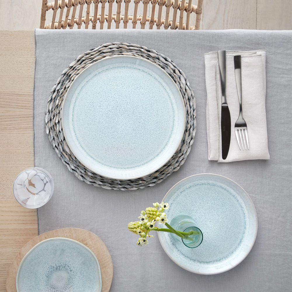 Tallrik 26 cm 4-pack Grön/Vit