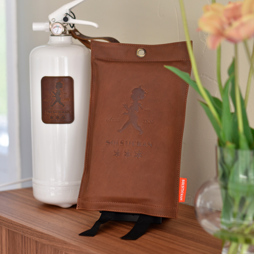 Brandfilt Mörkt Läder