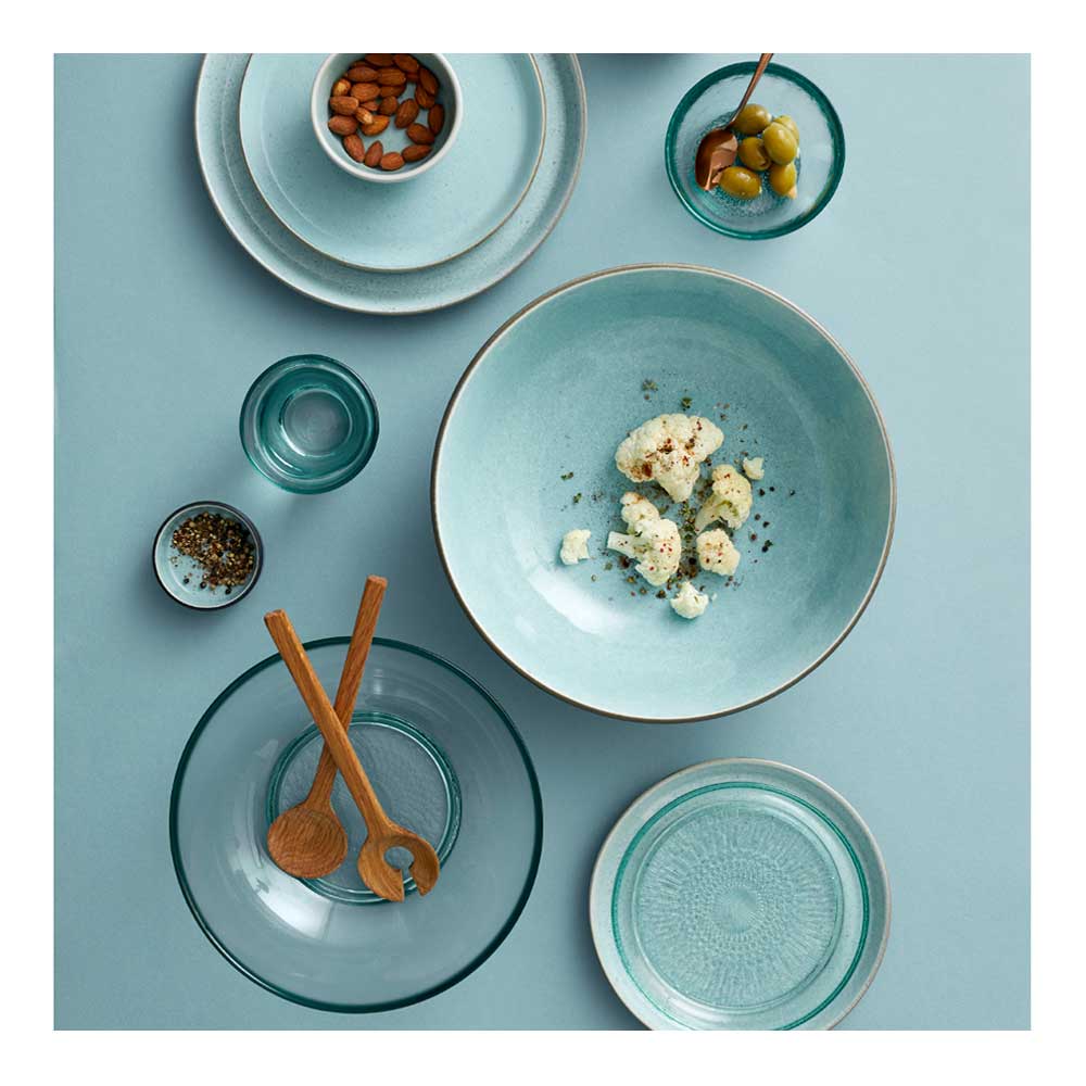 Salladssk&aring;l 30 cm Gr&aring;/Ljusbl&aring;