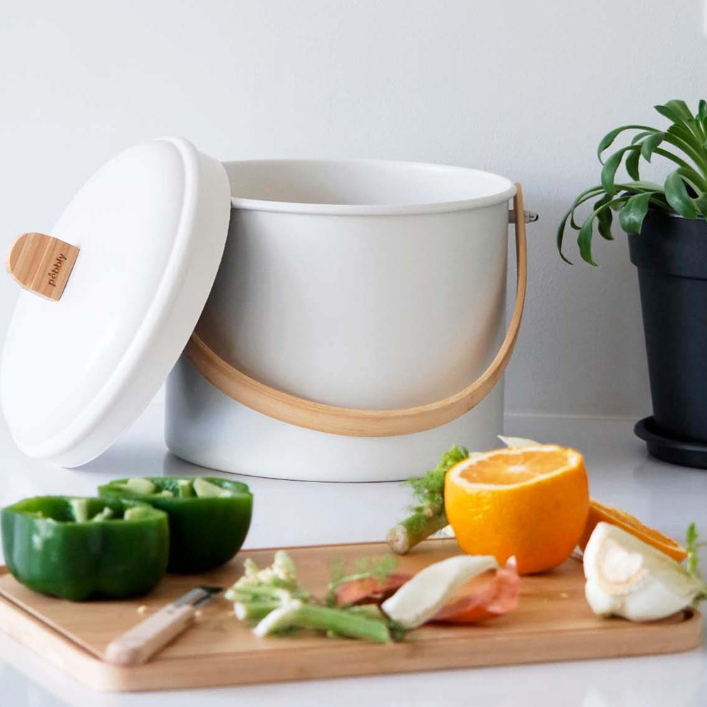 Kompostbehållare 7 L Creme