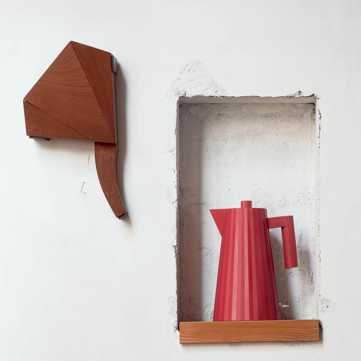 Plissé Vattenkokare 1 L R&ouml;d