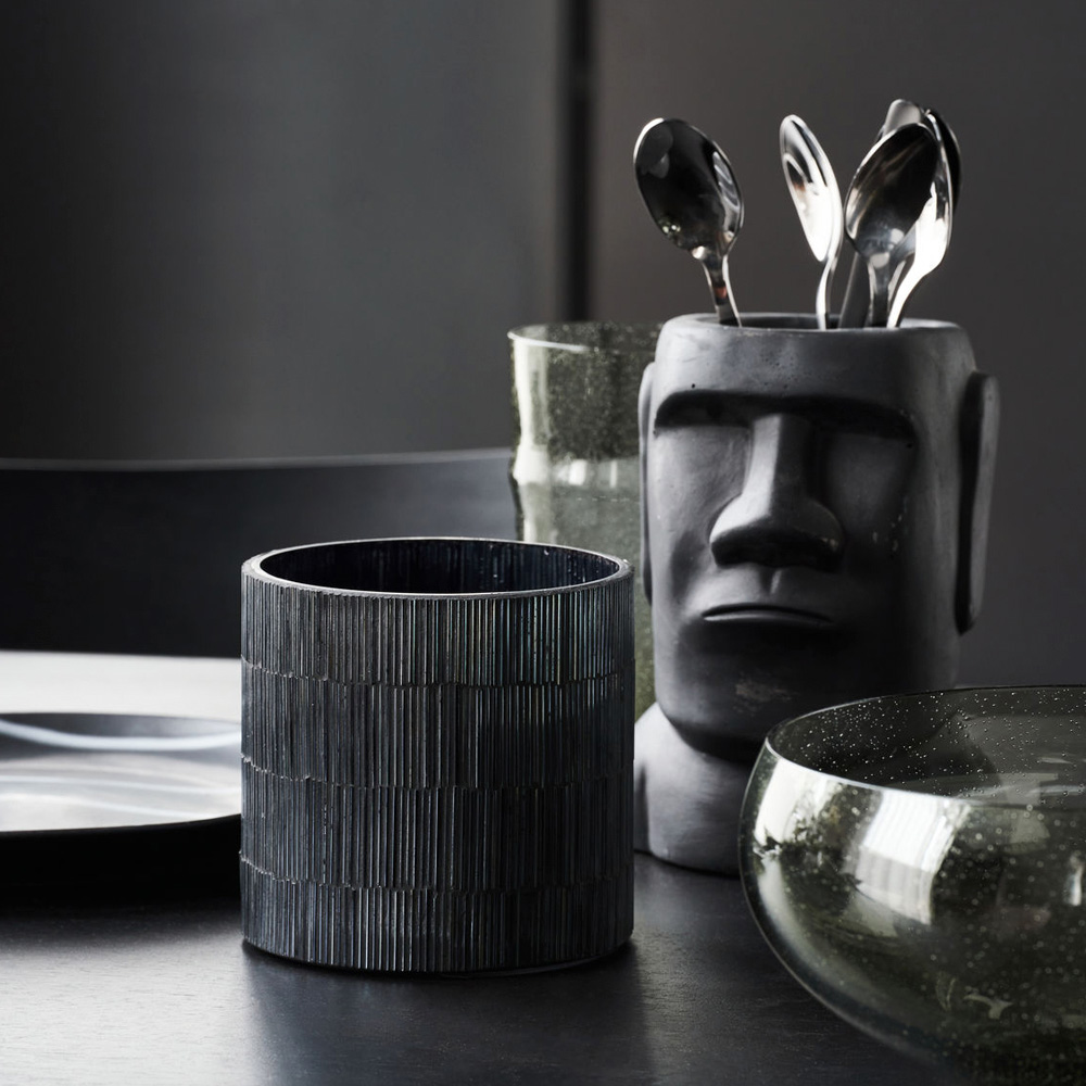 Gara Värmeljushållare 10 cm Svart