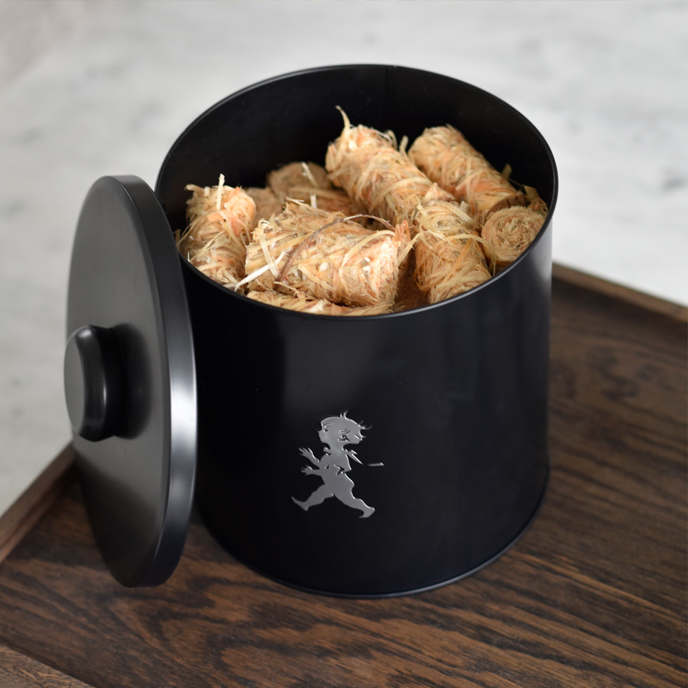 Förvaringsburk Rund Svart