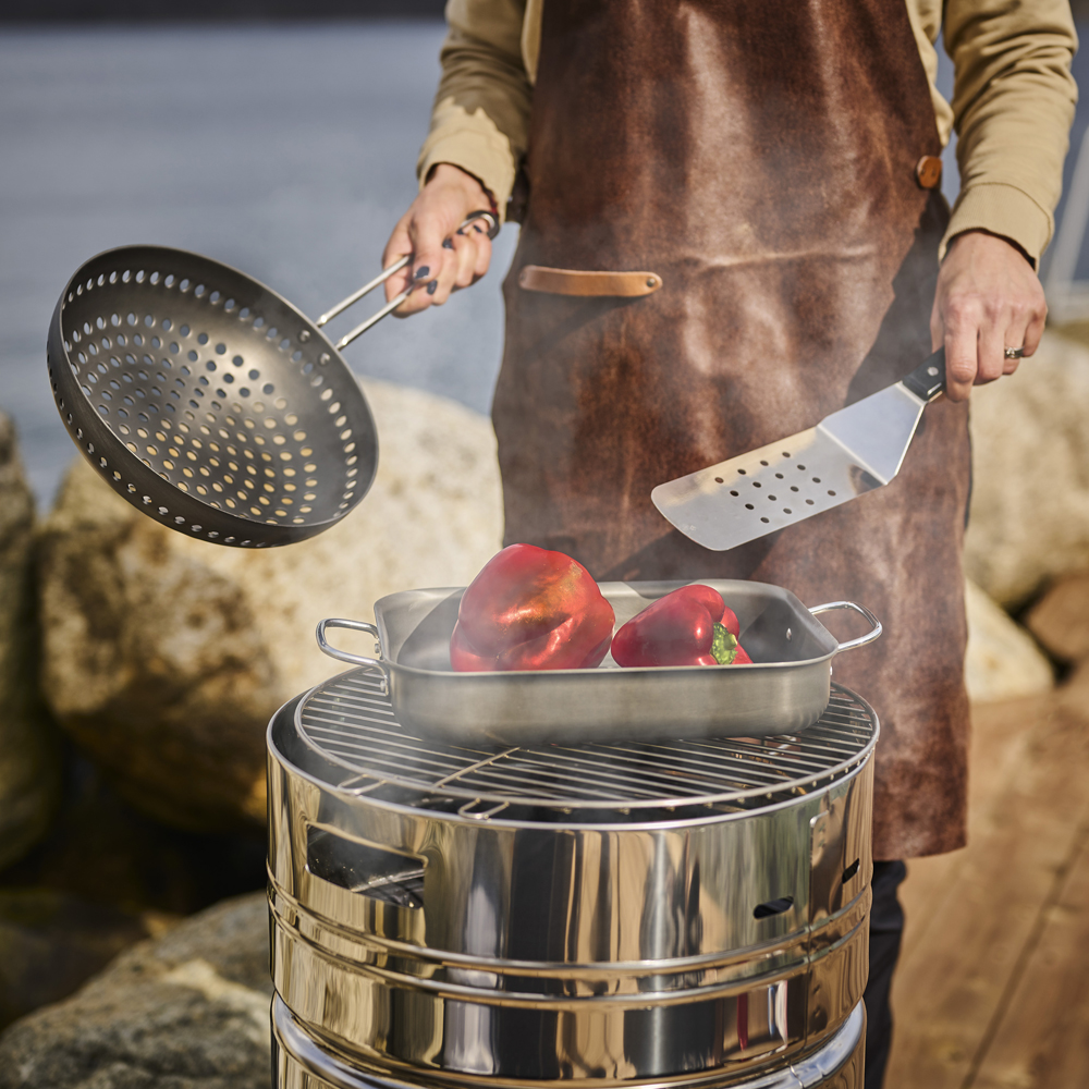 Kolgrill / Grilltunna Rostfritt stål