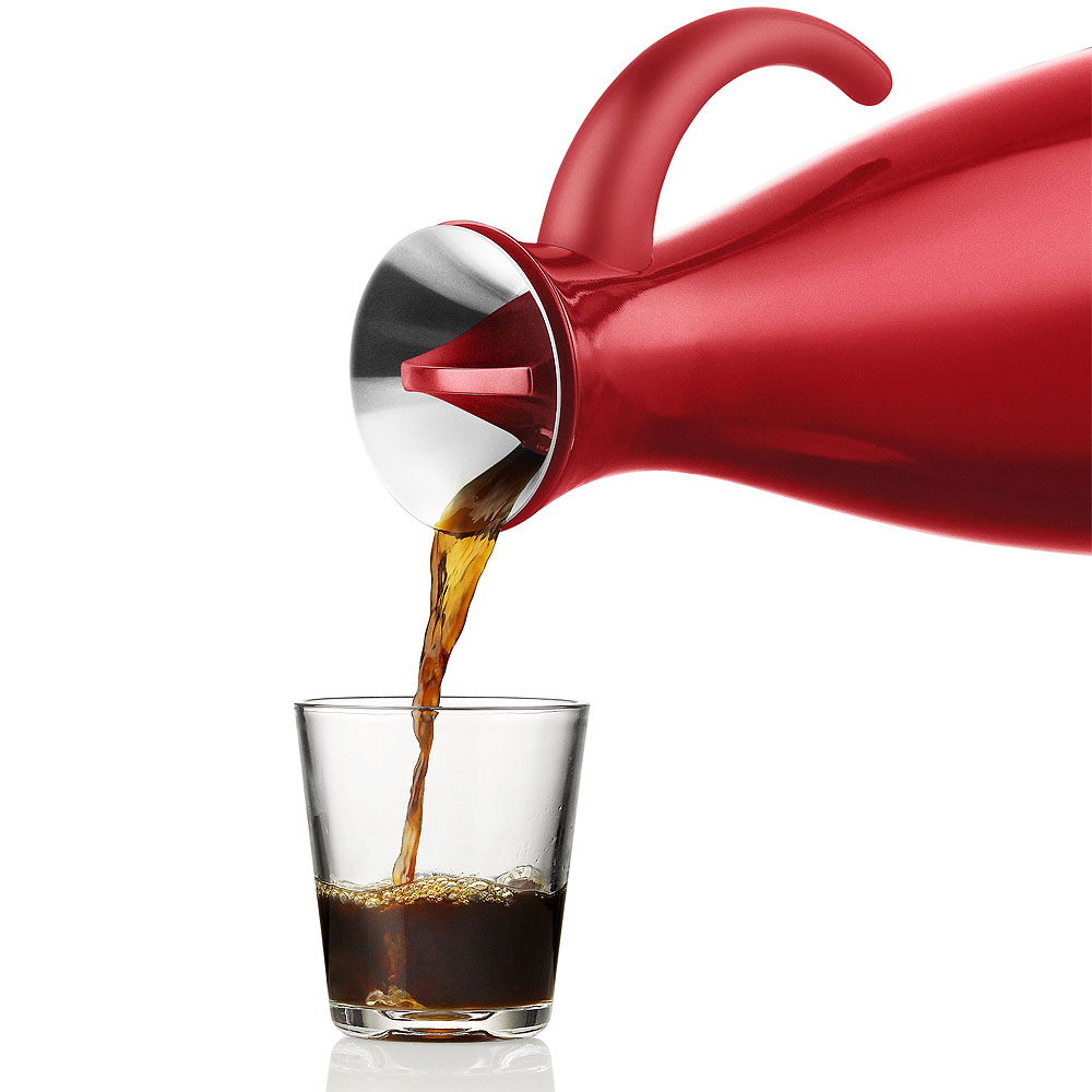 Termoskanna 1 L Röd