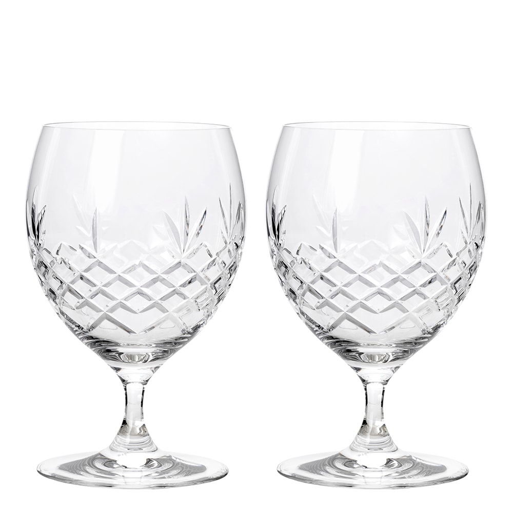 Crispy Eightball Glas på fot 55 cl 2-pack Klar