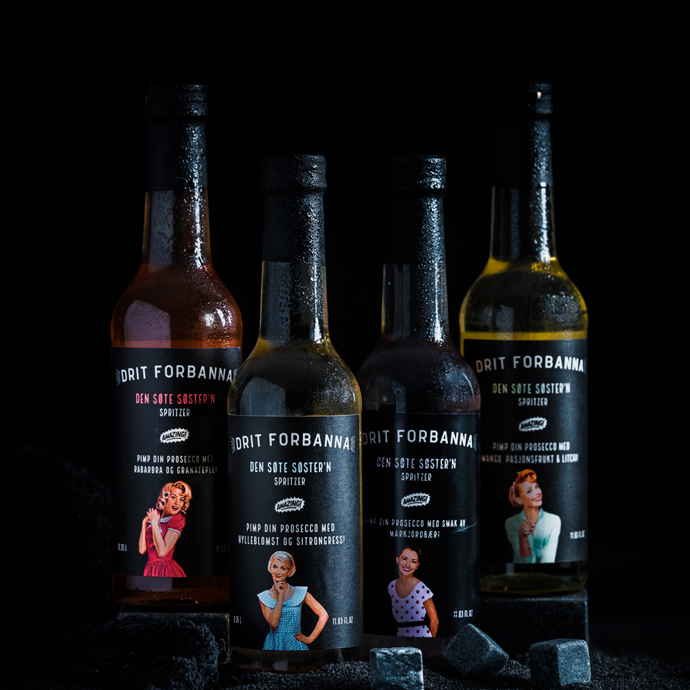 Drit Forbanna Spritzer Mango, Passionsfrukt & Litchi 35 cl