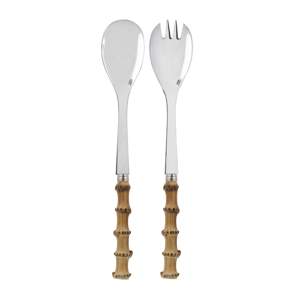 Panda Salladsbestick 2 delar Bambu