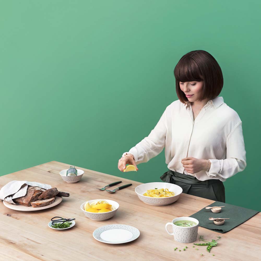 Mainio Sarastus Tallrik 15 cm Vit/Svart