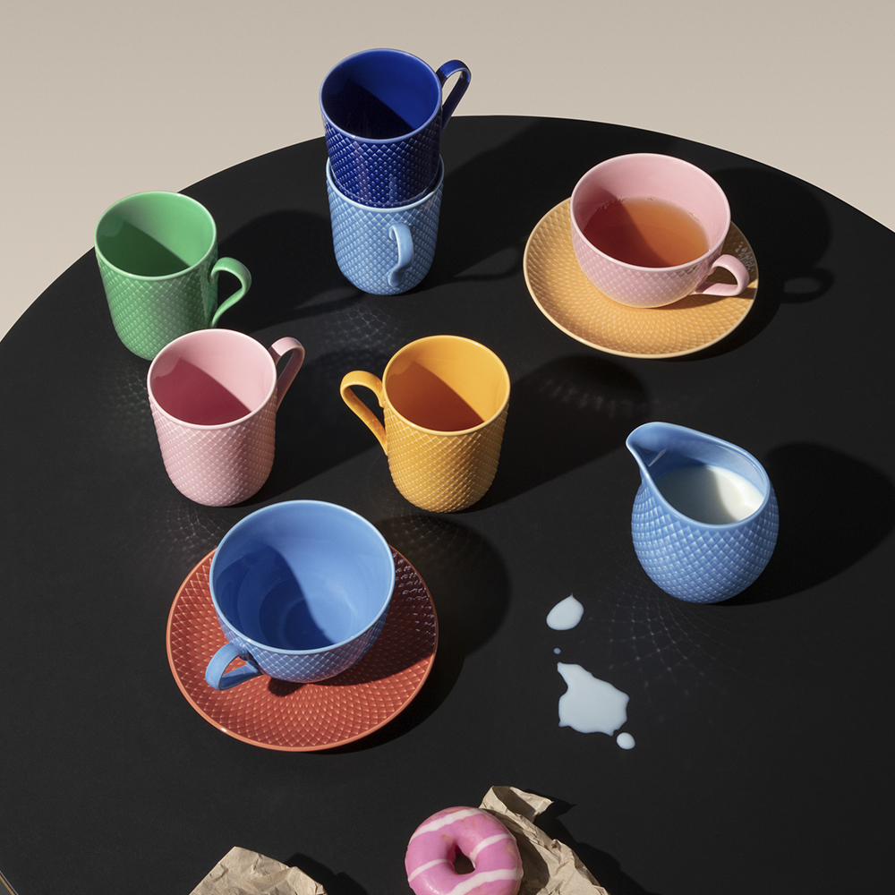 Rhombe Color Mugg m Handtag 33 cl Blå