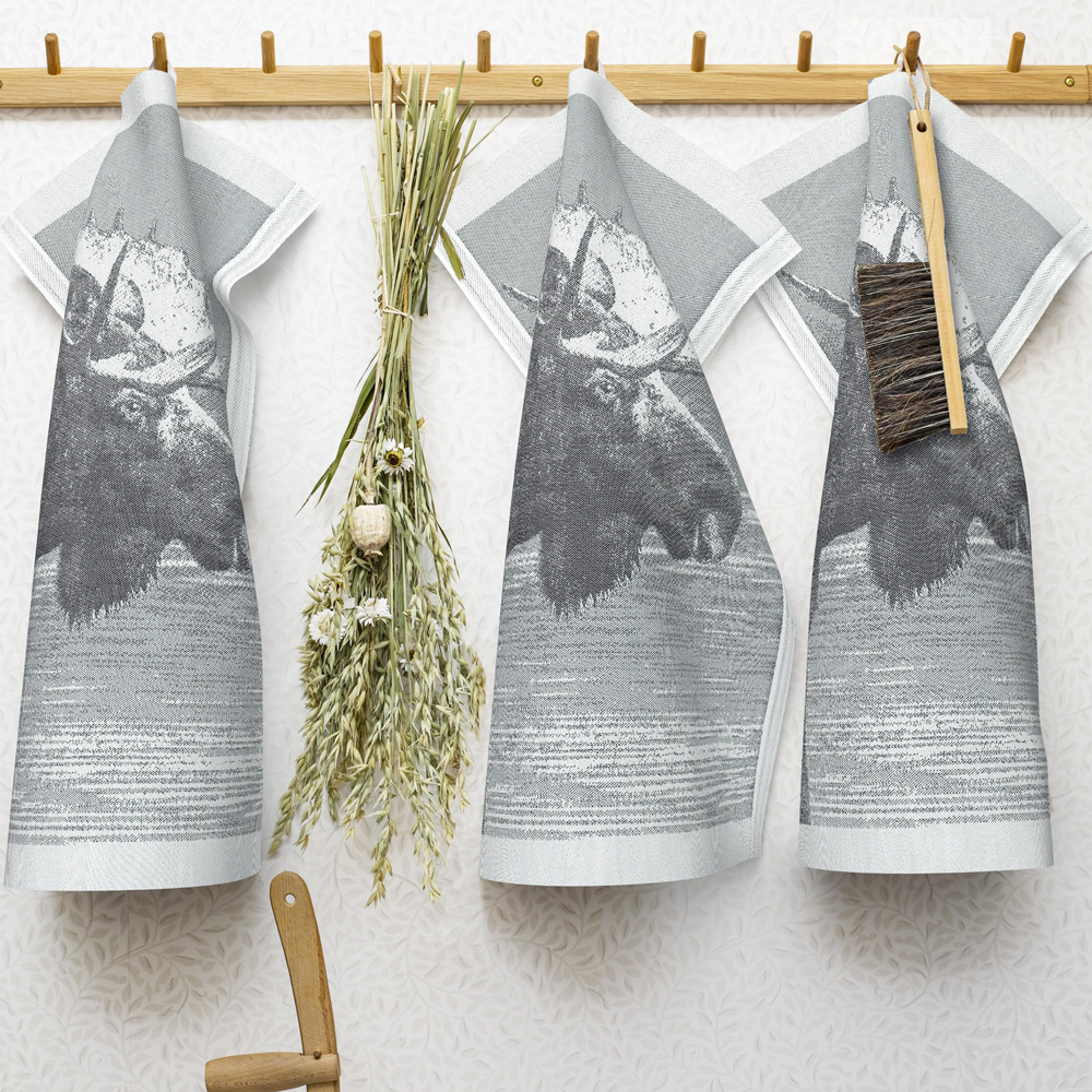 Skogens Konung Handduk 35x50 cm Grå