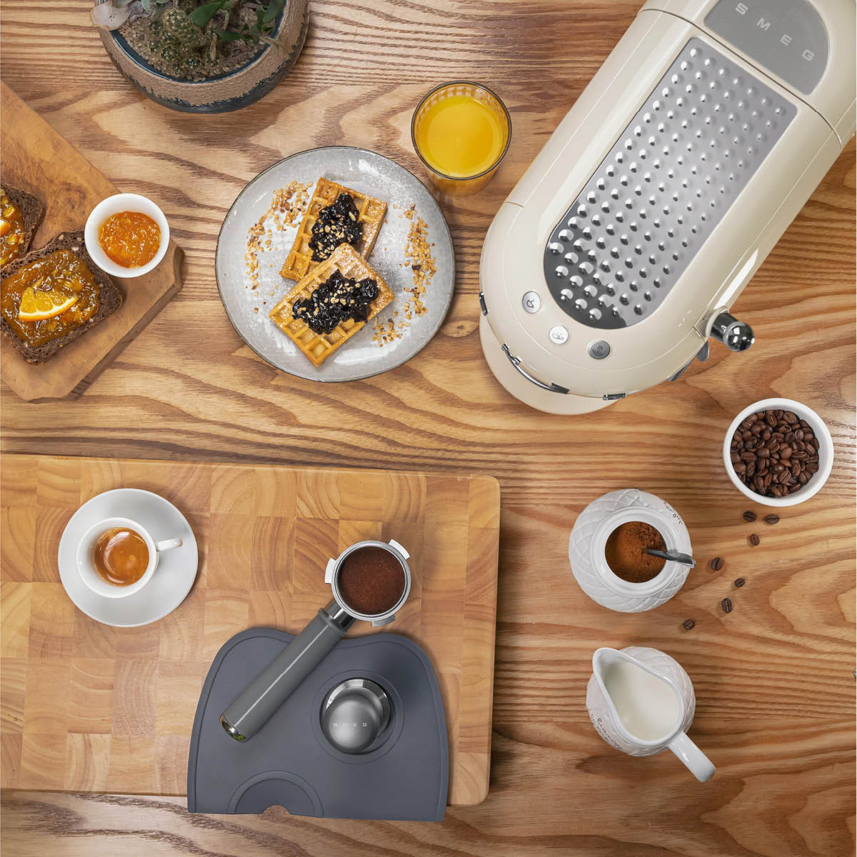 Smeg 50's Style Espressomaskin Creme