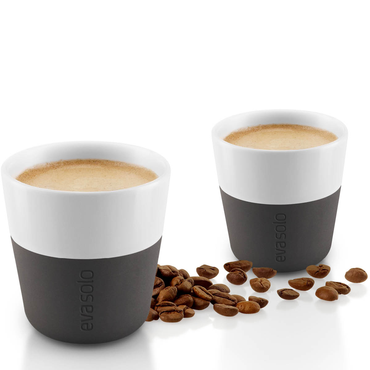 Espressomugg 8 cl 2-pack Carbon