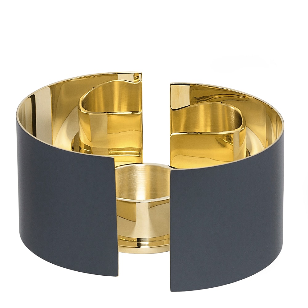 Infinity Ljuslykta 3 delar 6 cm Mörkgrå