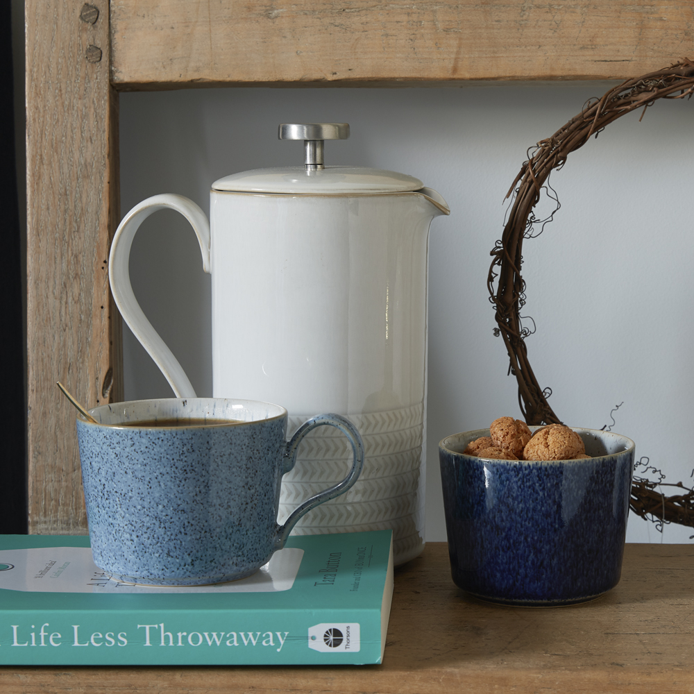 Studio Räfflad Mugg 40 cl 2-pack Blå