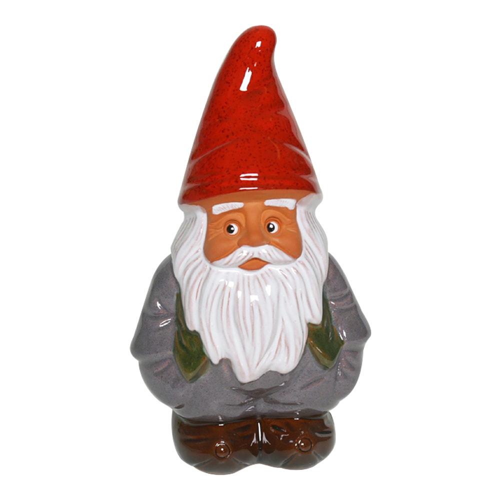 Tomte med väst Grå 19 cm