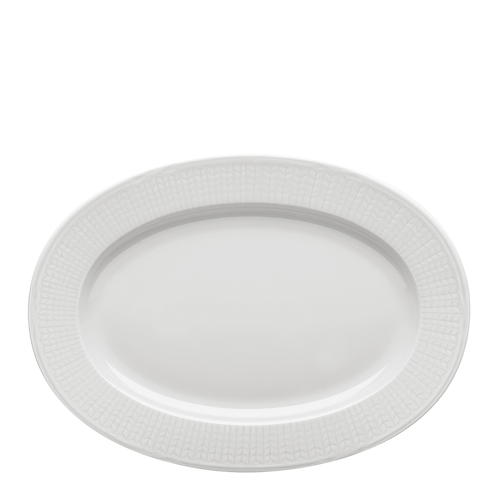 Swedish Grace Fat oval 32 cm Snö