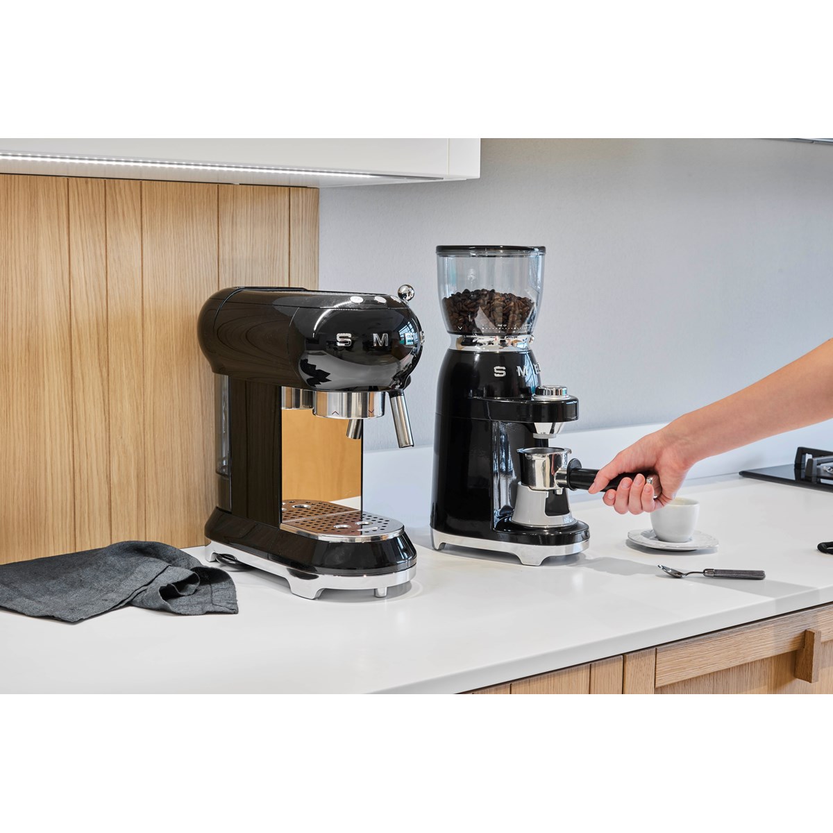 Smeg 50's style Kaffekvarn Svart