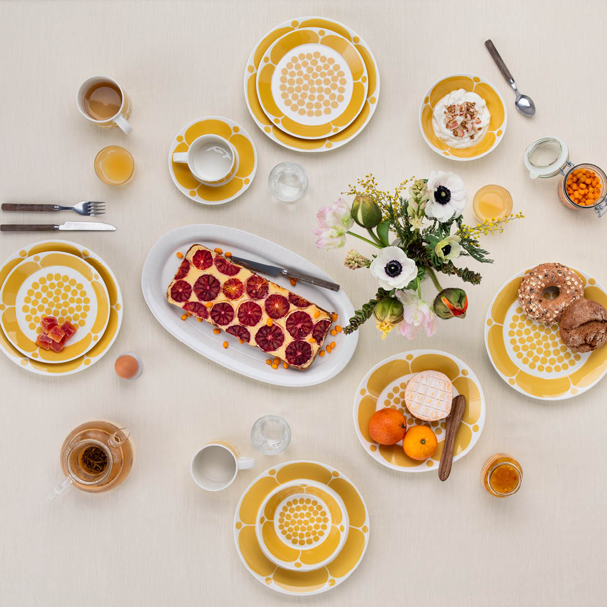 Sunnuntai Burk med lock 25 cl Gul