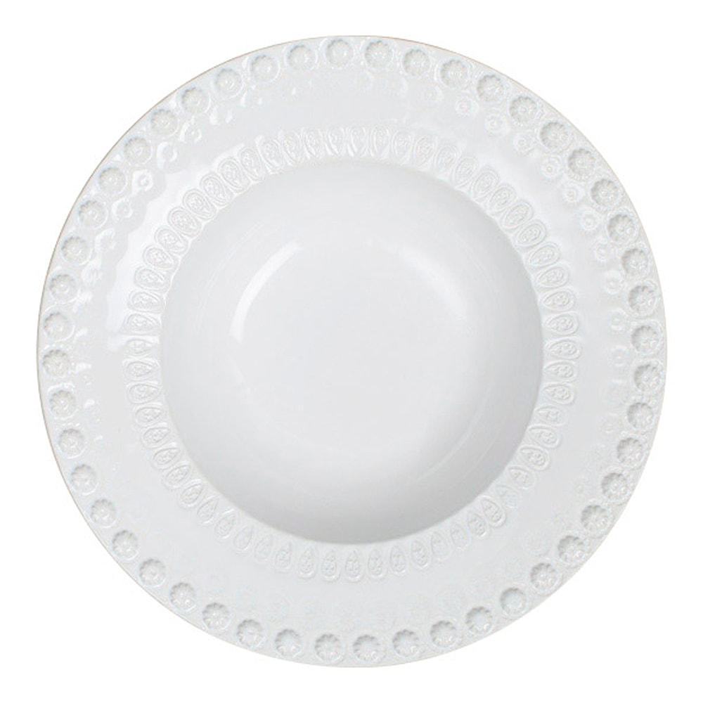 Daisy Sopptallrik 21 cm Vit