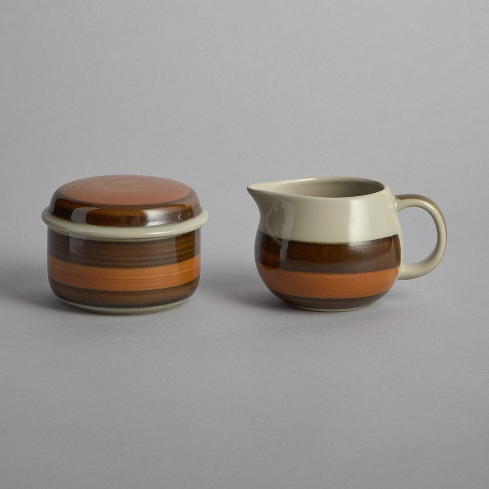 SÅLD "Annika" Sockerskål och Gräddsnipa