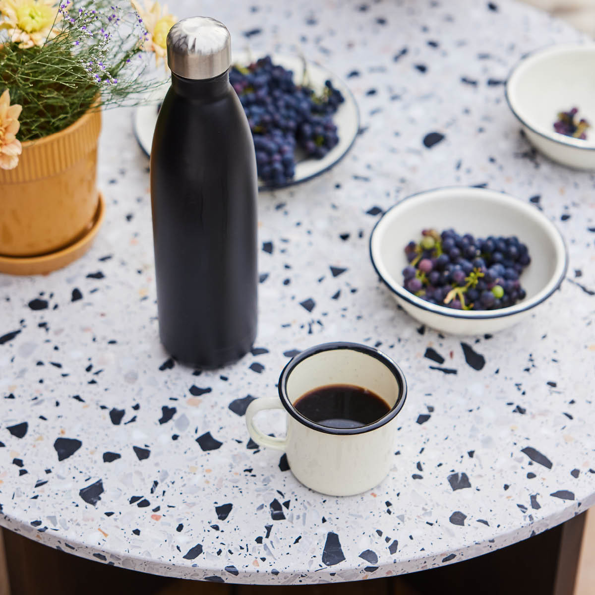 To Go Stålflaska Stor 75 cl Svart