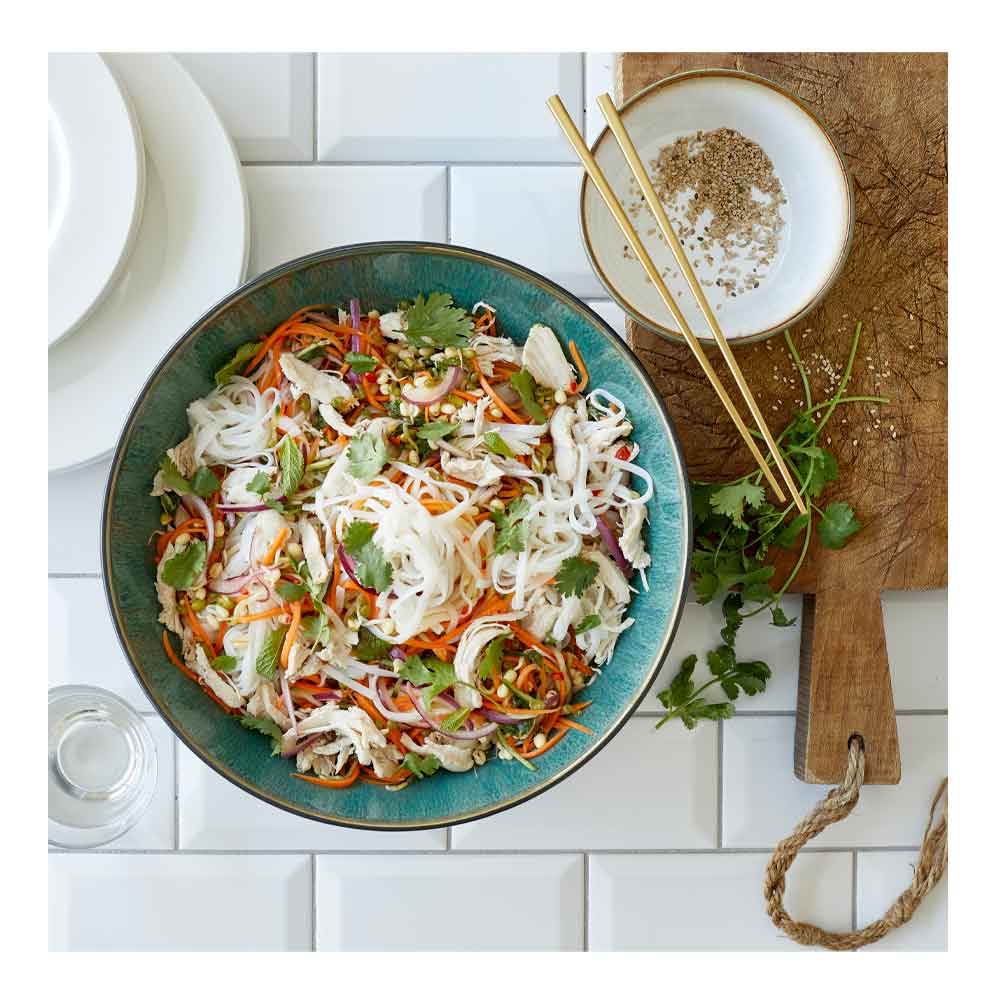 Salladsskål 30 cm Svart/Grön