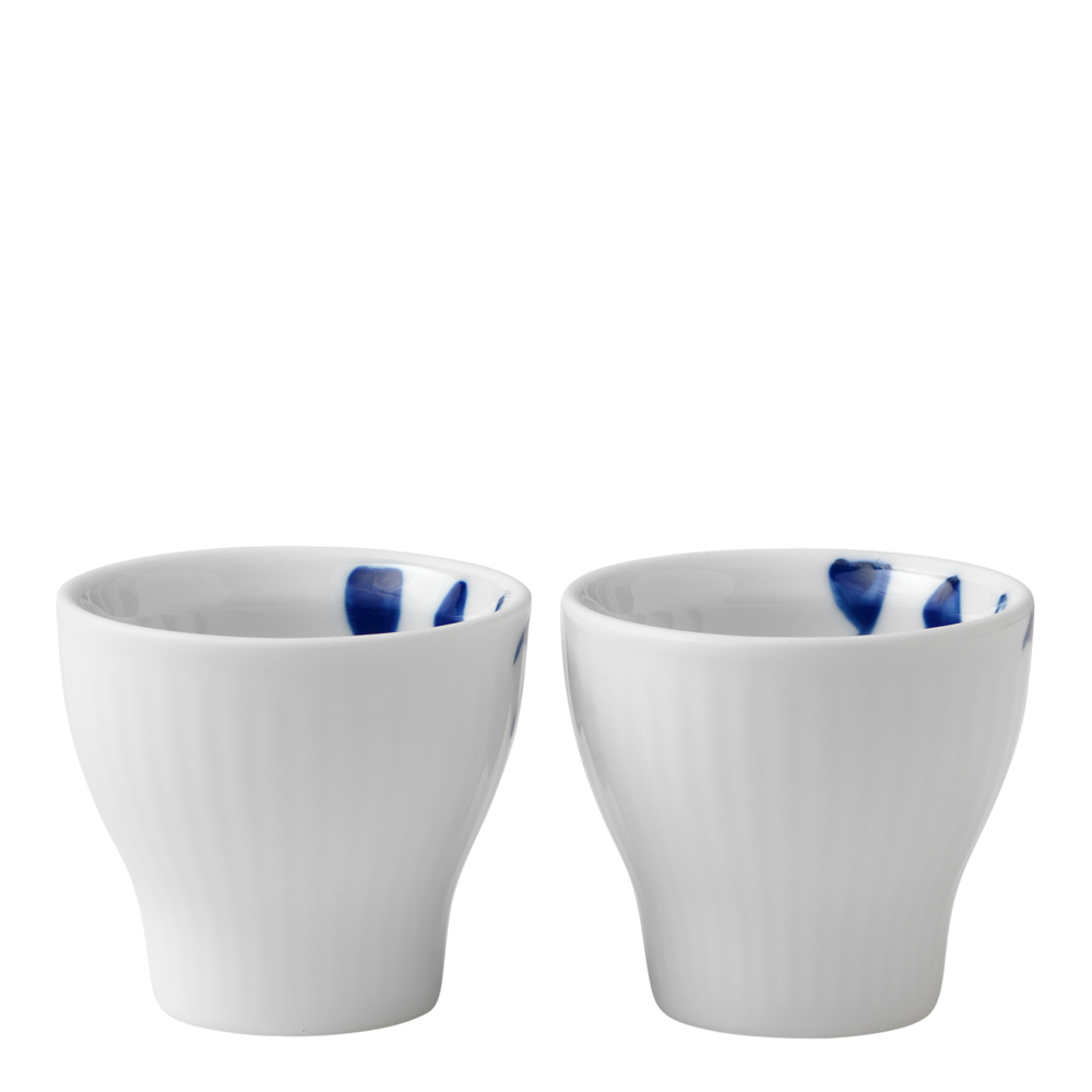 Blue Fluted Mega Äggkopp 2-pack