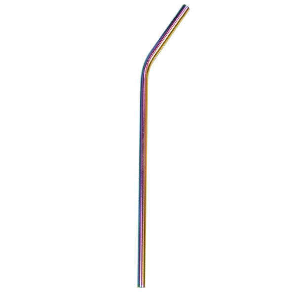 Sugrör I Stål Böjd xl Rainbow