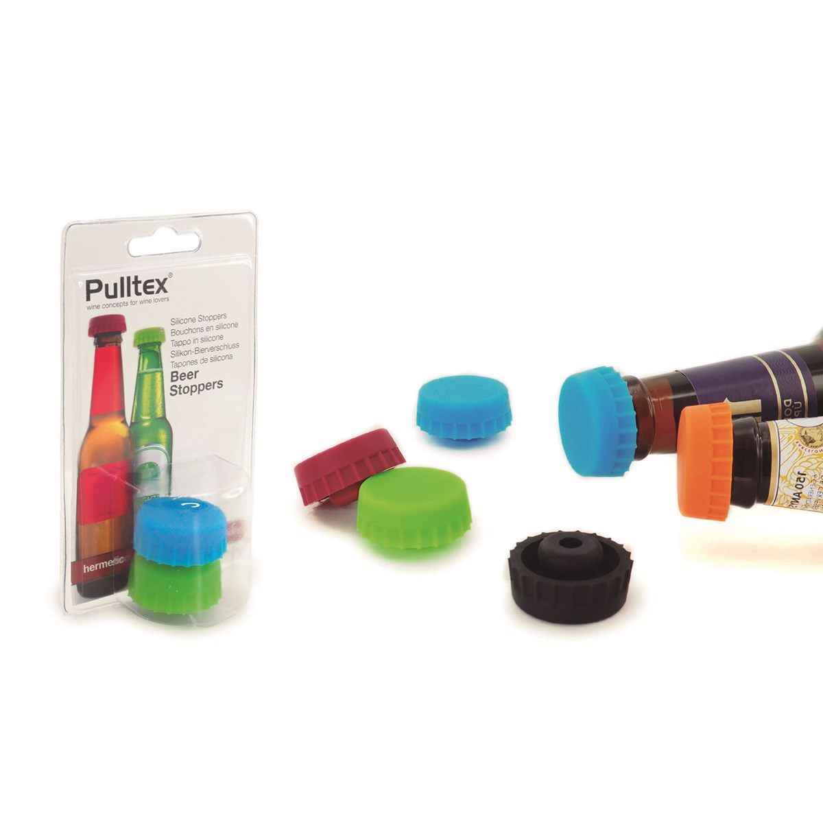 Beer Stopper SilIkon 2-pack Svart/Grön