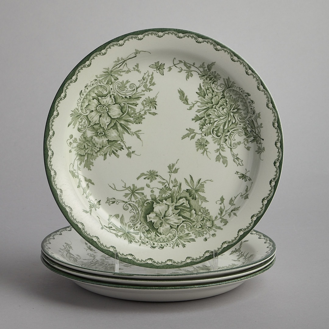 "Grön Anna" Mattallrikar 4 st