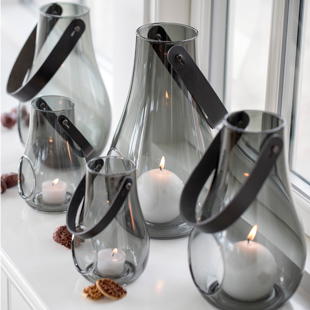 Design with Light Lanterna 16 cm Rökfärgad