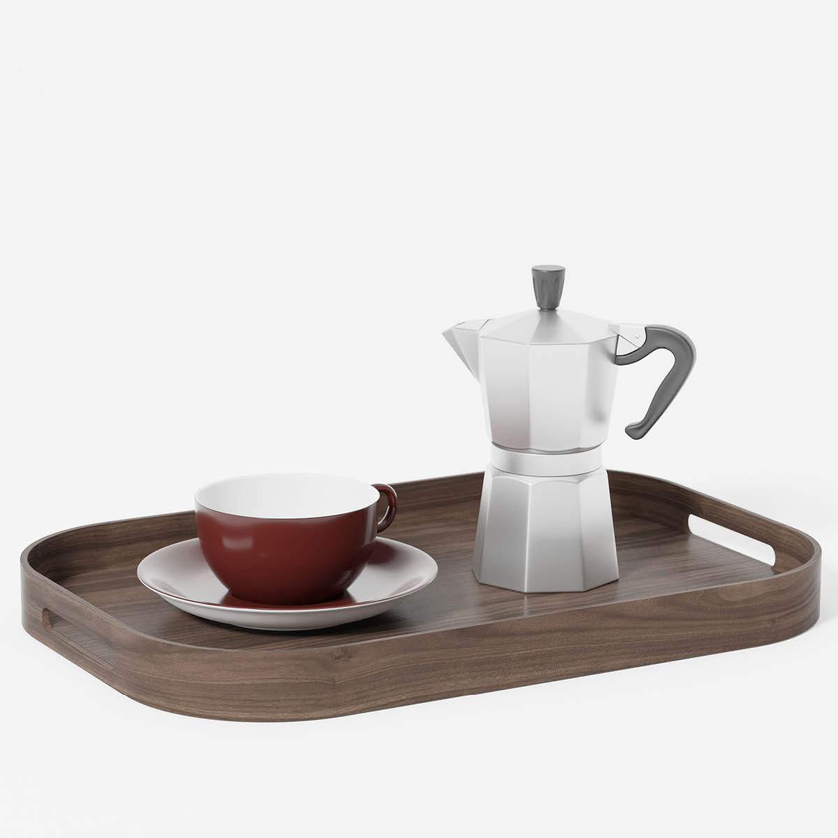 Bellhop 402 Serveringsbricka rektangulär 40 cm Valnöt