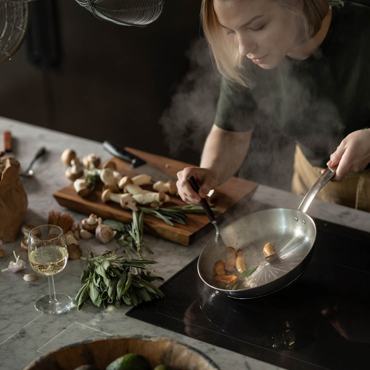 Fiskars All Steel Pure Stekpanna Återvunnet Stål 24 cm