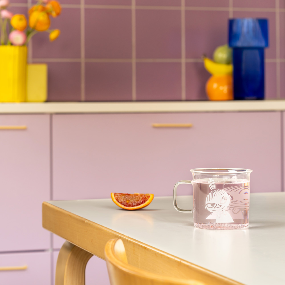 Mumin Glasmugg Lilla My 3,5 dl Klar