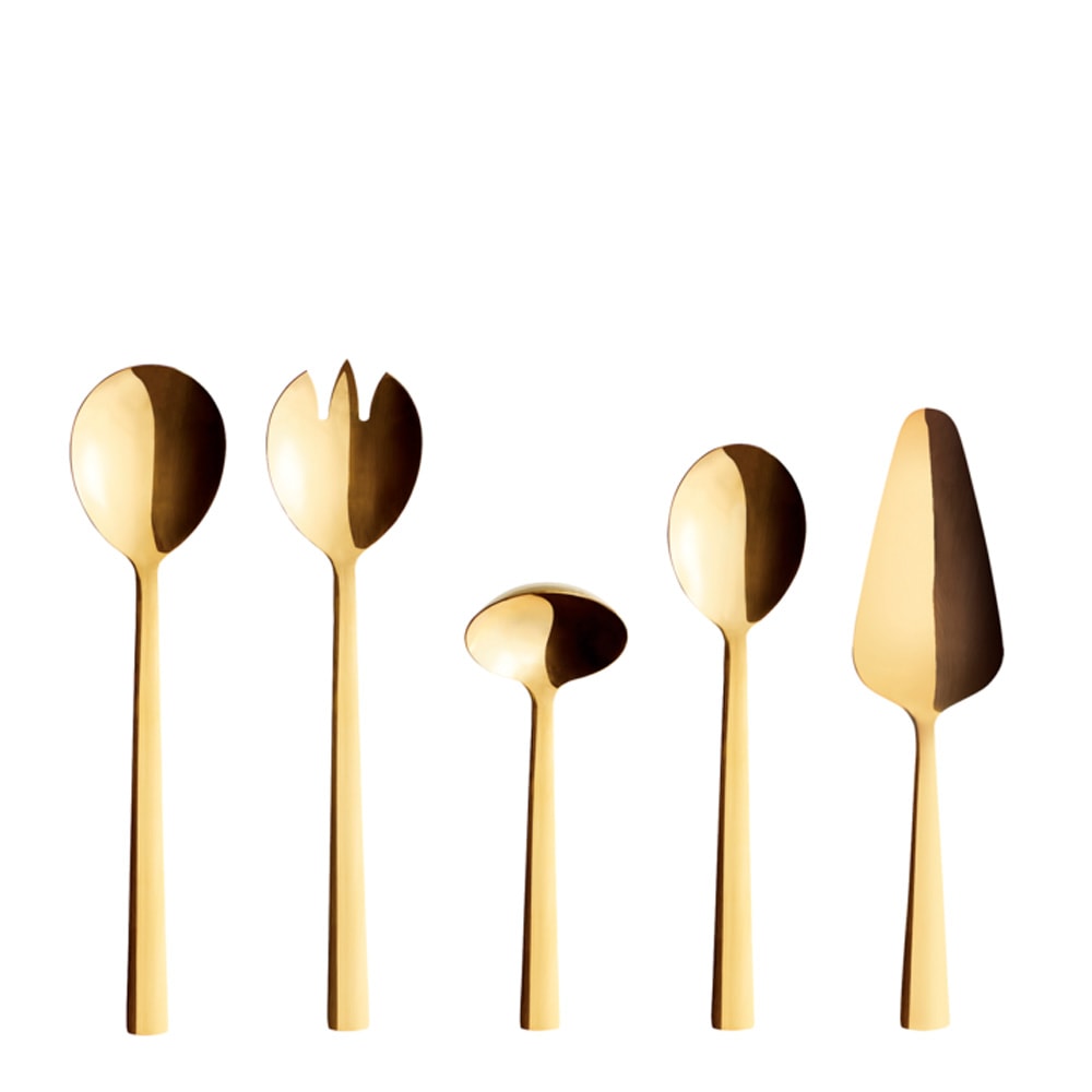 Raw Serveringset 5 delar Guld