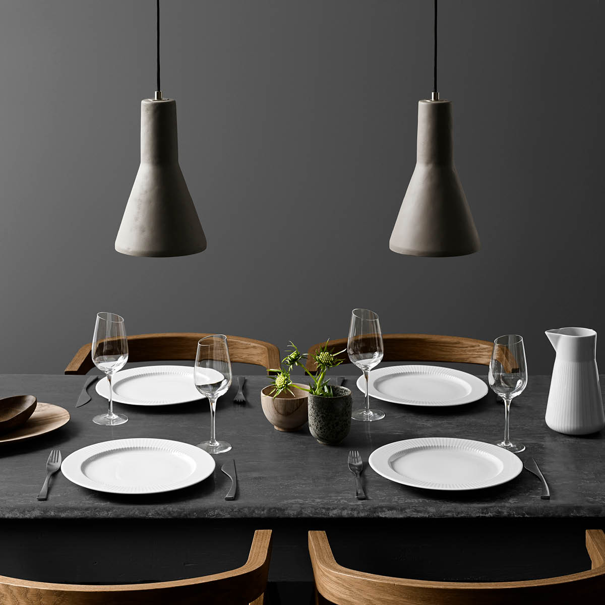 Eva Trio Legio Nova Tallrik flat 25 cm Vit